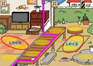 ねこあつめ 模様替えでグッズが置ける数と配置は いつもの庭先編 ねこあつめ 初心者の部屋