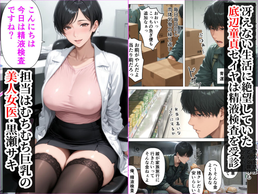 【精液が最強の美容薬の世界】 SSSレア精液で人生逆転！むちむち人妻女医の特別検診 画像3