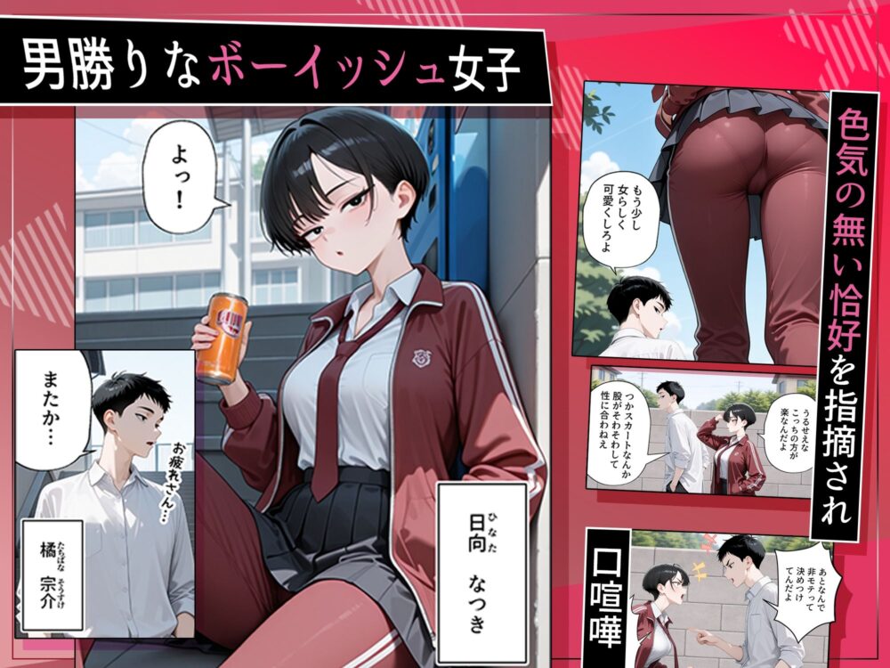 メス堕ちボーイッシュ〜負けず嫌いな幼馴染に女の快楽を教えてあげた〜 画像1