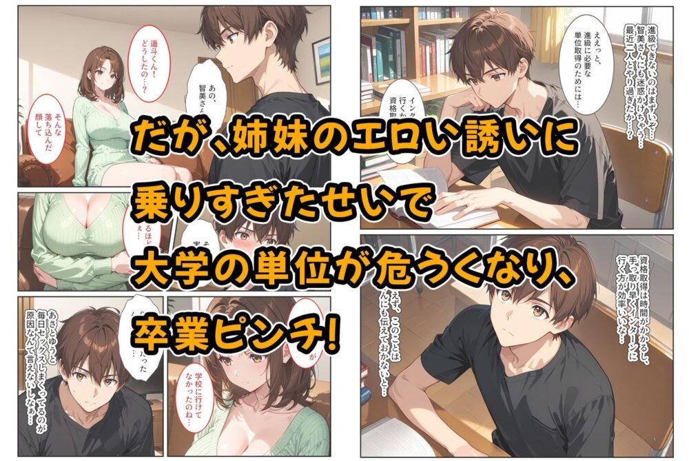 養子になったら爆乳義母と双子義妹に誘惑されて中出しセックスしています！〜母娘ハーレム編〜 画像2