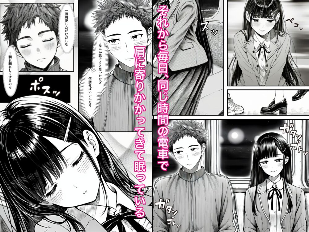 電車で何度も肩にもたれかかってくる女の子と、子作りセックスしてしまった 画像2